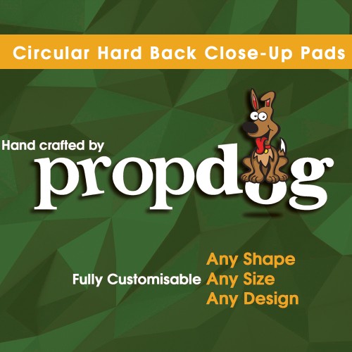 Circular Hard Back Close-Up Pads - Hand Crafted by Propdog